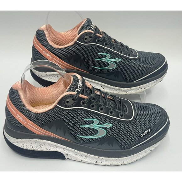 Gdefy Gravity Defier Mighty Walk womens Shoes Sz 10 Grey Pink Comfort Support - Picture 2 of 11